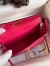 Hermes Kelly Mini II Sellier Handmade Bag In Rose Red Epsom Calfskin