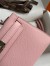 Hermes Kelly Mini II Sellier Handmade Bag In Rose Sakura Epsom Calfskin