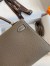 Hermes Kelly Mini II Sellier Handmade Bag In Taupe Epsom Calfskin