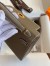 Hermes Kelly Mini II Sellier Handmade Bag In Taupe Epsom Calfskin