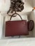Hermes Kelly Mini II Sellier Handmade Bag in Rouge H Madame Calfskin 