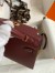 Hermes Kelly Mini II Sellier Handmade Bag in Rouge H Madame Calfskin 