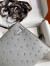 Hermes Kelly Mini II Sellier Handmade Bag In Bleu Glacier Ostrich Leather
