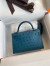 Hermes Kelly Mini II Sellier Handmade Bag In Colvert Ostrich Leather 