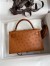 Hermes Kelly Mini II Sellier Handmade Bag In Gold Ostrich Leather