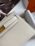 Hermes Kelly Mini II Sellier Handmade Bag In Craie Swift Calfskin