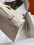 Hermes Kelly Mini II Sellier Handmade Bag In Craie Swift Calfskin