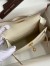 Hermes Kelly Mini II Sellier Handmade Bag In Craie Swift Calfskin