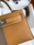 Hermes Kelly Mini II Sellier Tri-color Bag In Taupe/Sesame/Blue Nuit Epsom Calfskin