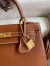 Hermes Kelly Sellier 25 Handmade Bag In Gold Barenia Calfskin 