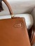 Hermes Kelly Sellier 25 Handmade Bag In Gold Barenia Calfskin 