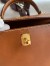 Hermes Kelly Sellier 25 Handmade Bag In Gold Barenia Calfskin 