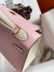 Hermes Kelly Sellier 25 Bicolor Bag in Rose Sakura and Craie Epsom Calfskin