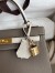 Hermes Kelly Sellier 25 Bicolor Bag in Taupe and Craie Epsom Calfskin