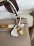 Hermes Kelly Sellier 25 Bicolor Bag in Trench and Craie Epsom Calfskin