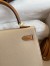 Hermes Kelly Sellier 25 Bicolor Bag in Trench and Gold Epsom Calfskin