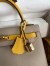 Hermes Kelly Sellier 25 Bicolor Bag in Trench and Yellow Epsom Calfskin