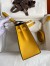 Hermes Kelly Sellier 25 Bicolor Bag in Trench and Yellow Epsom Calfskin