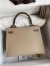 Hermes Kelly Sellier 25 Bicolor Bag in Trench and Taupe Epsom Calfskin