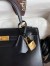 Hermes Kelly Sellier 25 Handmade Bag In Black Box Calfskin