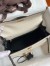 Hermes Kelly Sellier 25 Bicolor Bag in White and Black Mysore Goatskin