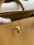 Hermes Kelly Retourne 25 Handmade Bag In Biscuit Clemence Leather 