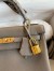 Hermes Kelly Retourne 25 Handmade Bag In Gris Meyer Clemence Leather 