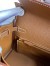 Hermes Kelly Retourne 25 Handmade Bag In Gold Clemence Leather