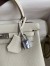 Hermes Kelly Retourne 25 Handmade Bag In Mushroom Clemence Leather 