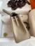 Hermes Kelly Retourne 25 Handmade Bag In Gris Tourterelle Clemence Leather 