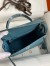 Hermes Kelly Sellier 25 Handmade Bag In Blue Jean Epsom Calfskin