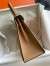 Hermes Kelly Sellier 25 Handmade Bag In Chai Epsom Calfskin 