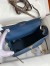 Hermes Kelly Sellier 25 Handmade Bag In Deep Blue Epsom Calfskin