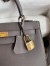 Hermes Kelly Sellier 25 Handmade Bag In Etain Epsom Calfskin