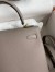 Hermes Kelly Sellier 25 Handmade Bag In Gris Asphalt Epsom Calfskin