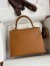 Hermes Kelly Sellier 25 Handmade Bag In Gold Epsom Calfskin