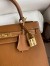 Hermes Kelly Sellier 25 Handmade Bag In Gold Epsom Calfskin