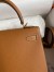 Hermes Kelly Sellier 25 Handmade Bag In Gold Epsom Calfskin