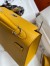 Hermes Kelly Sellier 25 Handmade Bag In Jaune Ambre Epsom Calfskin