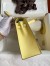 Hermes Kelly Sellier 25 Handmade Bag In Jaune Poussin Epsom Calfskin