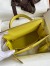 Hermes Kelly Sellier 25 Handmade Bag In Lime Epsom Calfskin