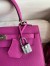 Hermes Kelly Sellier 25 Handmade Bag In Magnolia Epsom Calfskin