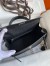 Hermes Kelly Sellier 25 Handmade Bag In Black Epsom Calfskin 