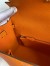 Hermes Kelly Sellier 25 Handmade Bag In Orange Epsom Calfskin