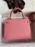 Hermes Kelly Sellier 25 Handmade Bag In Rose Confetti Epsom Calfskin