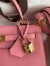 Hermes Kelly Sellier 25 Handmade Bag In Rose Confetti Epsom Calfskin
