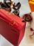 Hermes Kelly Sellier 25 Handmade Bag In Red Epsom Calfskin