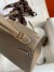 Hermes Kelly Sellier 25 Handmade Bag In Taupe Epsom Calfskin