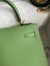 Hermes Kelly Sellier 25 Handmade Bag In Vert Criquet Epsom Calfskin