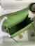 Hermes Kelly Sellier 25 Handmade Bag In Vert Criquet Epsom Calfskin